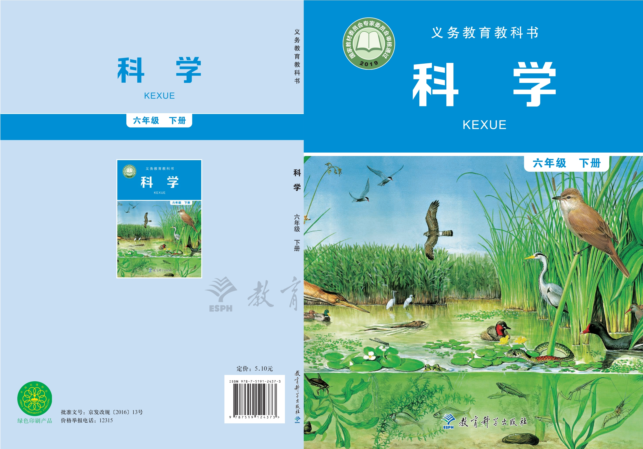 科学六年级下册封面