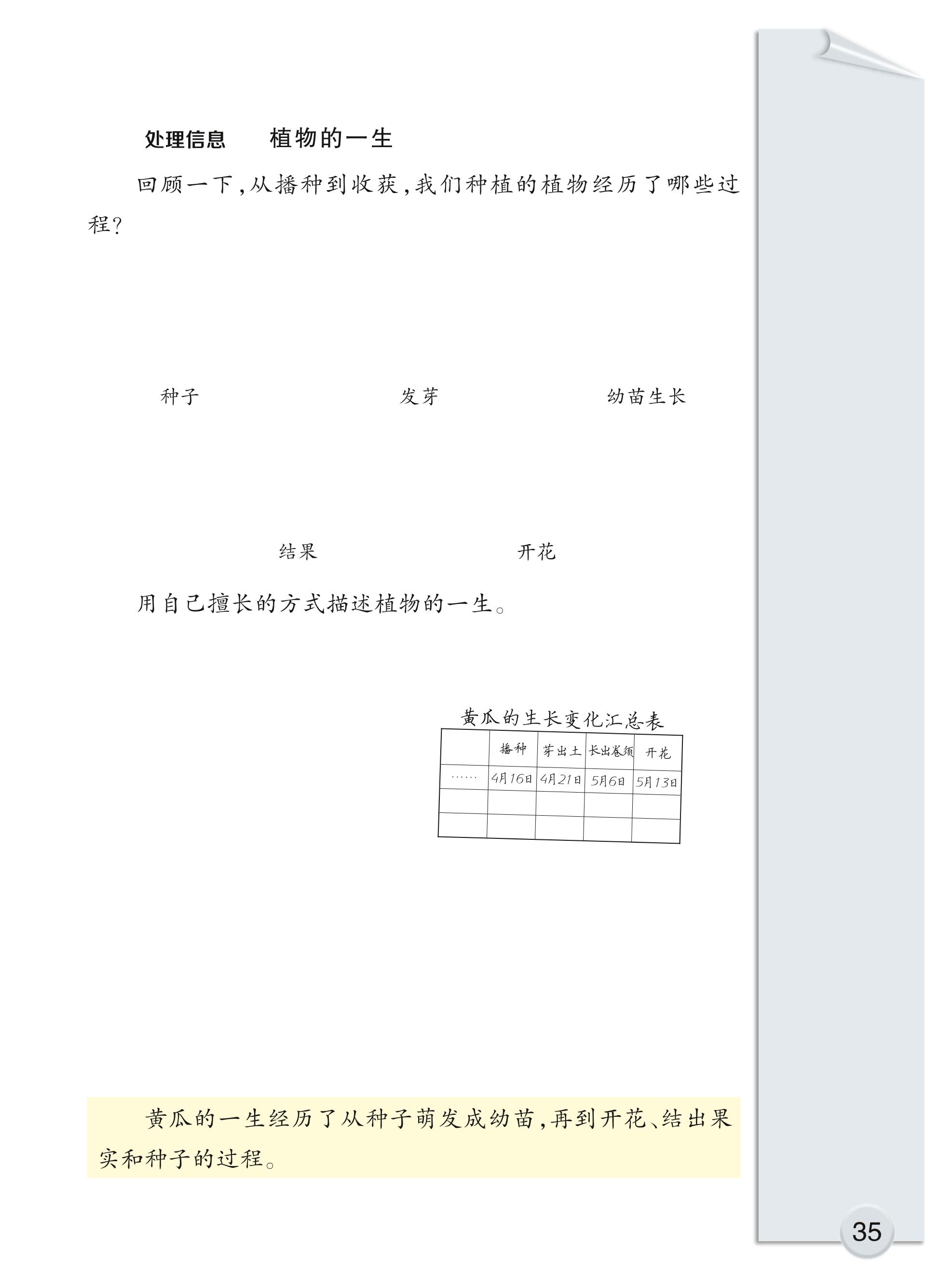 义务教育教科书·科学三年级下册（大象社版）PDF高清文档下载